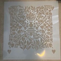 All Over Wall Stencil Unused Earl West Damas