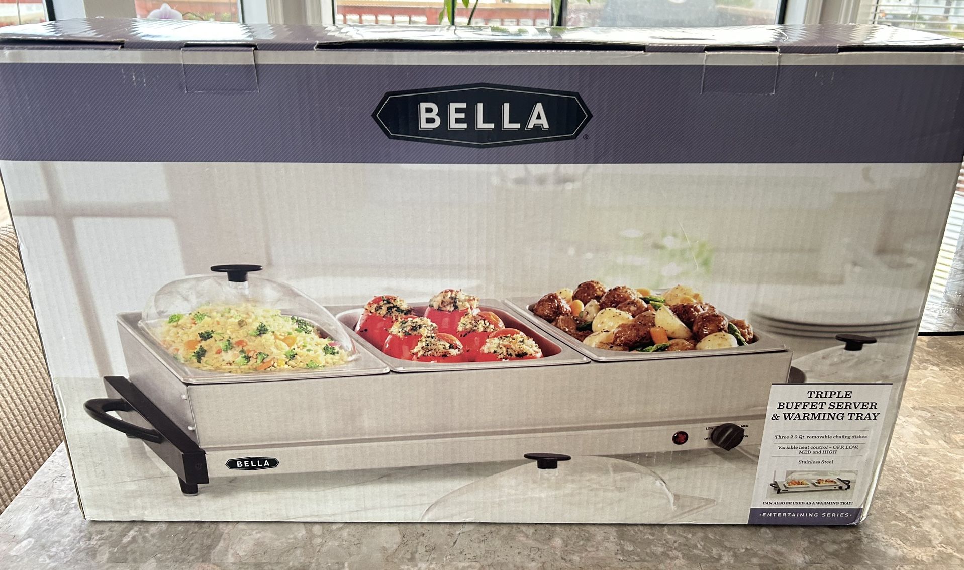 3 Boxes of BELLA Triple Electric Buffet Server