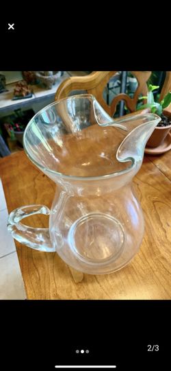 Beautiful Fancy large glass pitcher