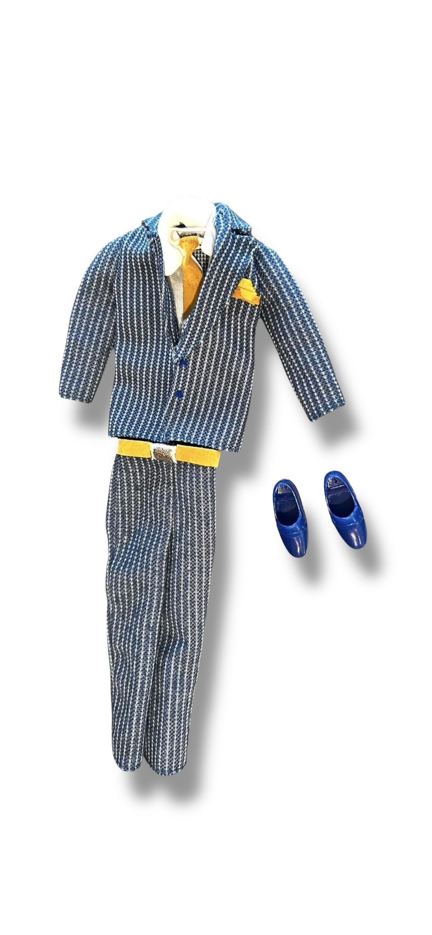 1969 Mattel KEN Doll Fashion Favorites Outfit Blue Pinstripe Suit RARE! Complete