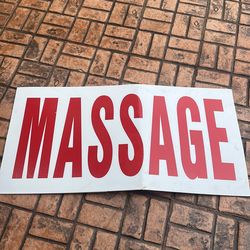 Massage sign