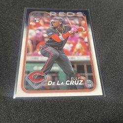 2024 Topps Chrome - #44 Elly De La Cruz (RC) Baseball Rookies Sports Cards 