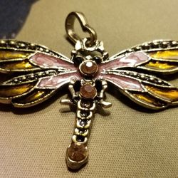 Painted Butterfly Necklace