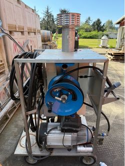 Hot water pressure washer.