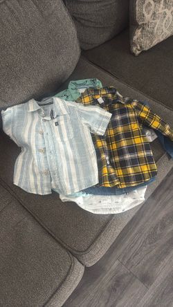 Dressing Shirts 18 Months and 2T Each