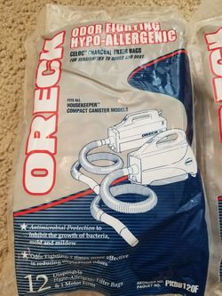 Oreck Filter Bags for Housekeeper Compact Cannister Models