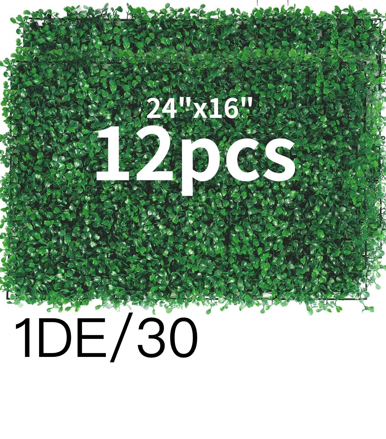 12 Pieces 24"x 16" Artificial Boxwood Panel, Grass Wall Panel
