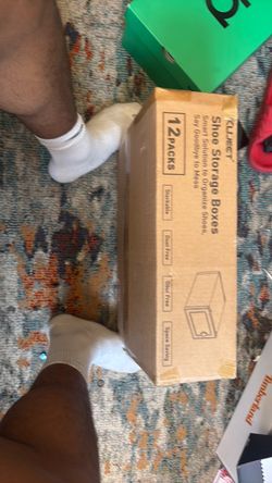 KUJECT Shoe Storage Boxes 12-Pack