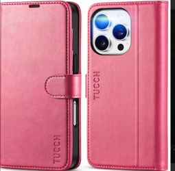 i phone 16 pro leather wallet phone case