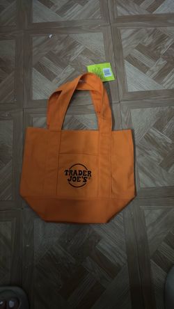 Trader Joe’s orange/black tote