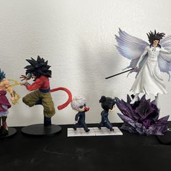 Action Figures Dragon Ball Z, Jujustu Kaisen, Bleach 