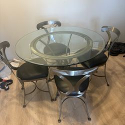 Glass Table Set