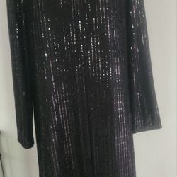 New Anne Klein Shimmery long dress coat