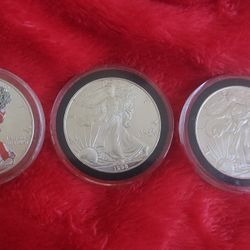 3 Quality .999 Fine Silver Coins