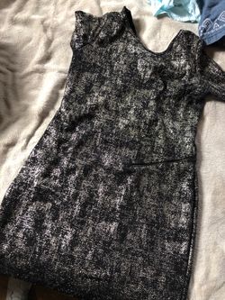Night out dress gold and black