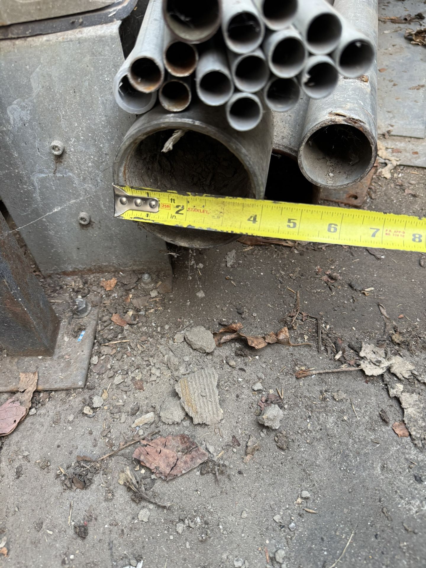 Pipa Galvanizada De 4” X20 ‘ Pies De Largo Un 1/4 Calibre