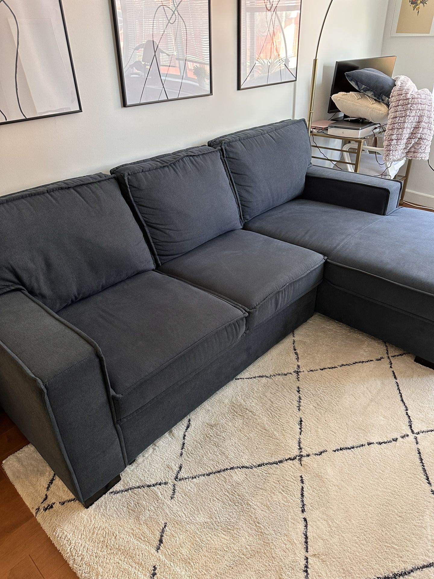 Couch With Left Facing Chaise 