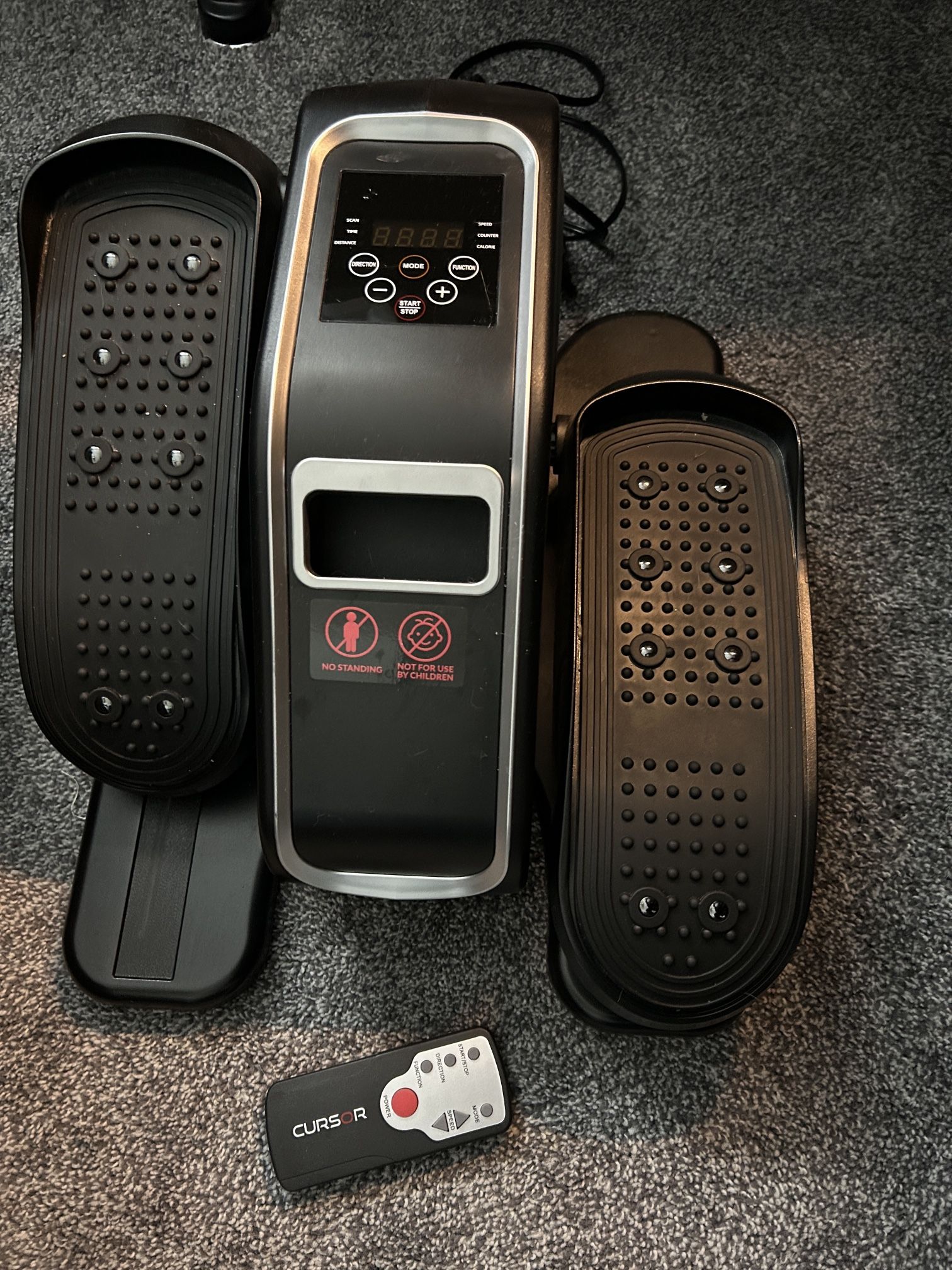 Cursor Fitness Under-Desk Elliptical – Great Condition + Remote