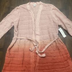 NEW Womans Coral Cardigan Sweater Size 2 By Chicks Or 1x #1