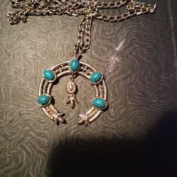 Vintage Art Squash Blossom Faux Necklace