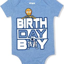 Star Wars Droids 12m Birthday Onesie NWT