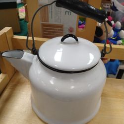 Vintage Enamel Kettle