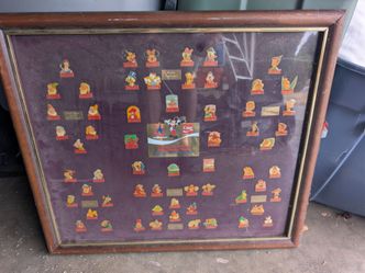 80s Disney coca cola pin set