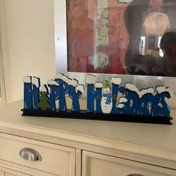 Decorative Sign: Happy Holidays