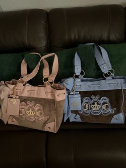 Juicy Couture Velour Tote Bags – Set of 2