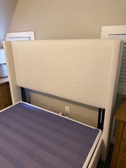 Joss & Main Hanson upholstered queen bed frame