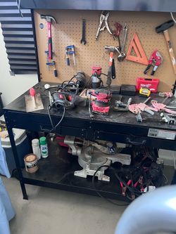 Work bench fully loaded