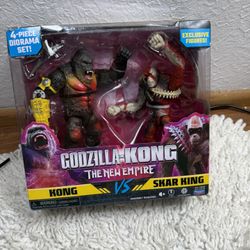 Godzilla x Kong The New Empire Kong vs Shar King Exclusive Figures New & Sealed