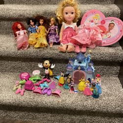 Princess Barbies, Doll, Playhouse, Figures, Minnie Mouse Figure With Clothes & Accessories 