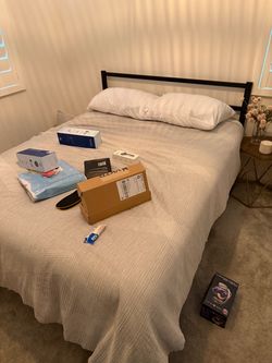 Full mattress and bed frame