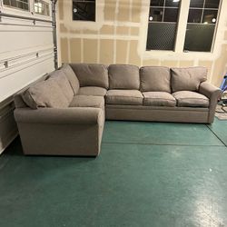 Pottery Barn 2-Piece Sectional w/ Queen Pull-Out Bed (Delivery Available)