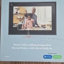 Bluetooth Speaker - Facebook Portal Mini 8” Black Smart Display with Alexa Built-in,  Video Calling Messenger + WhatsApp