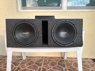 2 12s Danom subwoofer with amp