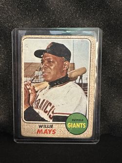 Topps 1968 Willie Mays HOF’er