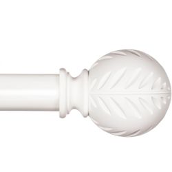 White Boho  Curtain Rods for Windows 66 to 120 Inch(new)