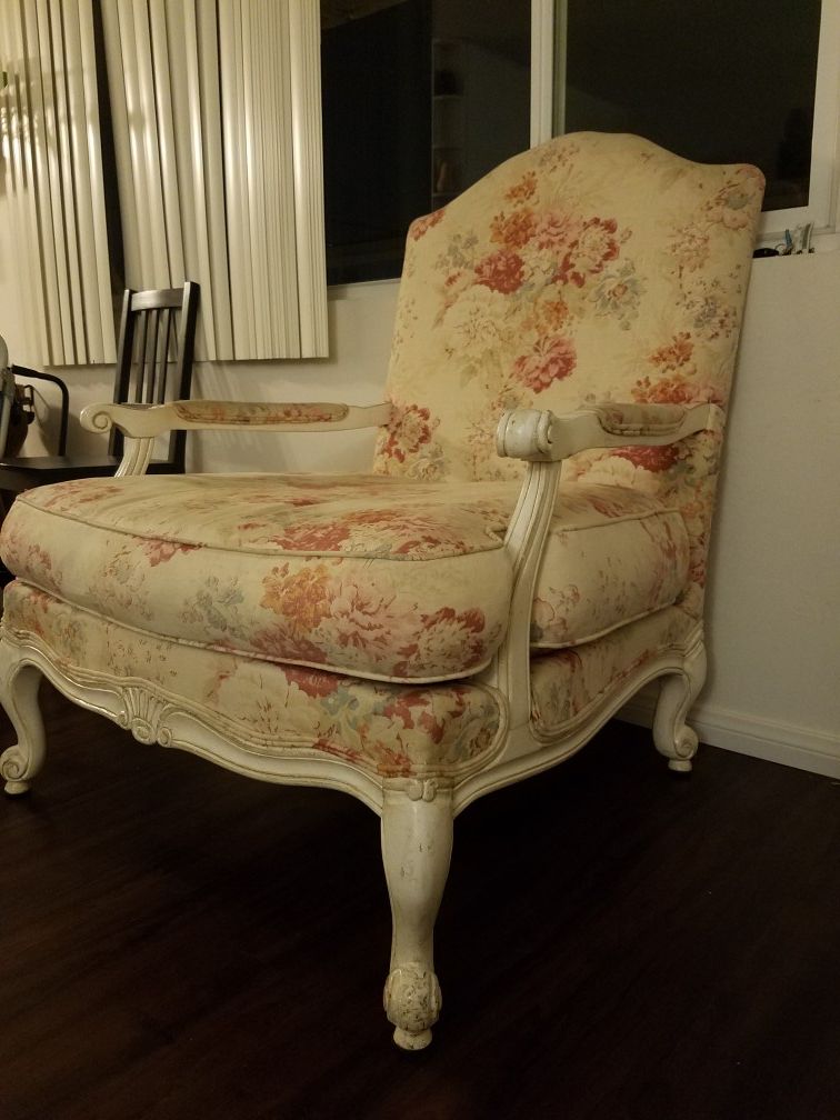 Antique chair (floral throne)