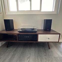 TV / Media Stand Walnut&White