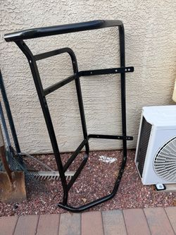 Golf cart rear seat frame