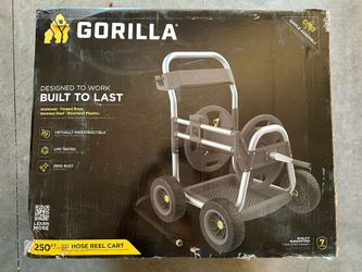 Gorilla 250 ft. Aluminum Heavy-Duty Hose Reel Cart