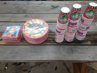 Pirate party cups and plates