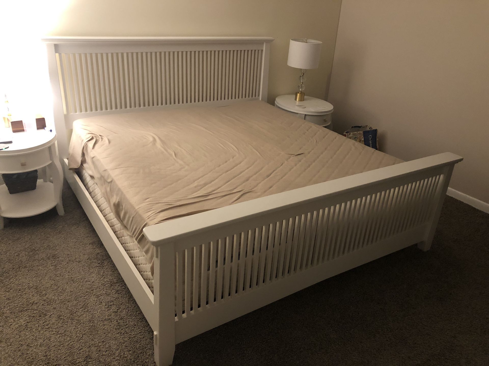 King Bed Frame and Box Springs