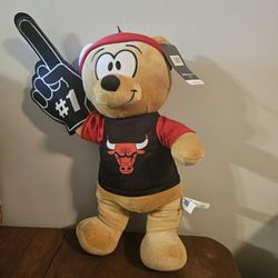 Teddy Bear Chicago Bulls 17" Plush #1 NBA 2021