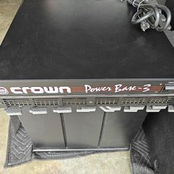 Crown Power Base 3 2-Channel Power Amplifier EXCELLENT CONDITION