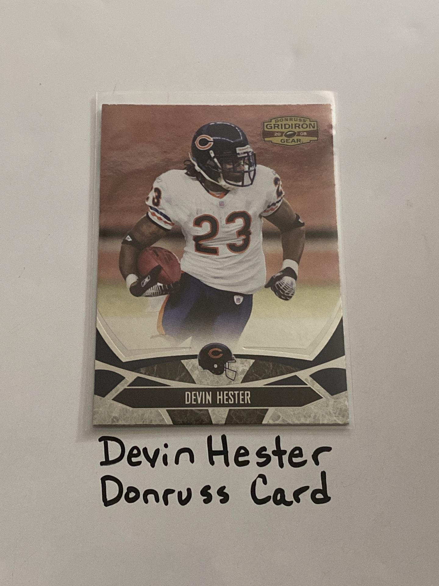 Devin Hester Chicago Bears Hall of Fame KR Donruss Card.