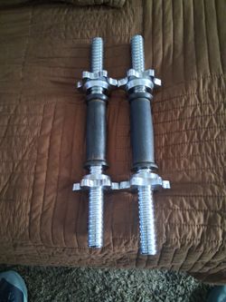Dumbell handles $15.