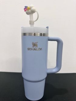 STANLEY QUENCHER H2O PASTEL BLUE TUMBER INSULATED TRAVEL MUG WITH HANDLE 30 oz